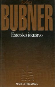 Rudiger Bubner - Estetsko iskustvo