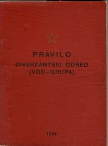 PRAVILO - diverzantski odred (vod - grupa)